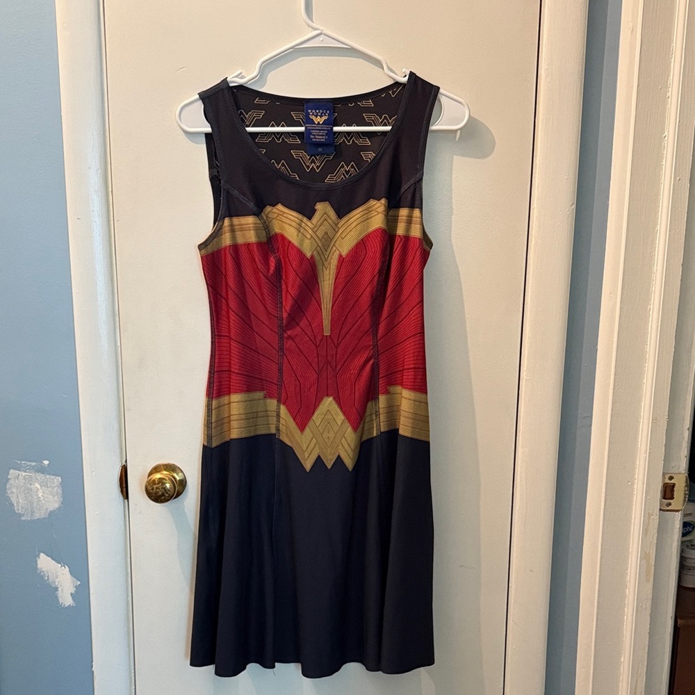 Her Universe Red and Gold Mini Dress